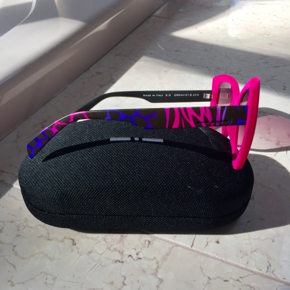 Italia Independent Pink Velvet Cat Eye Sunglasses - Picture 6 of 8